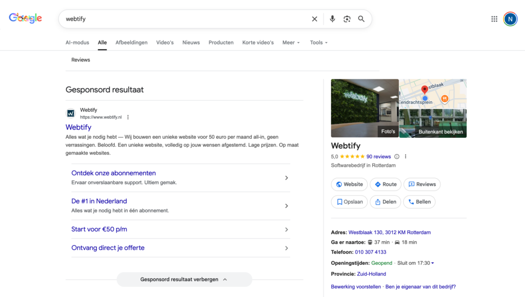 Google Mijn Bedrijf stap 8